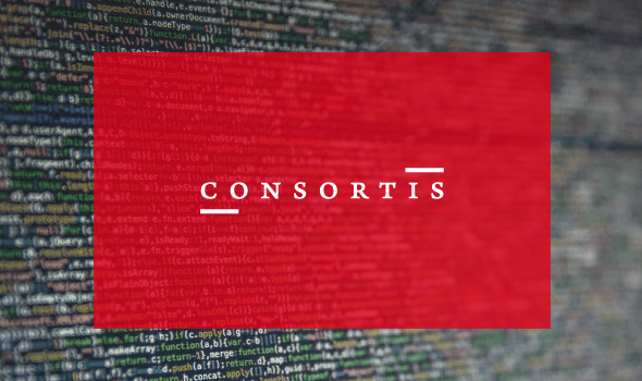 News Default Image, Consortis Logo, Programming Code Screen